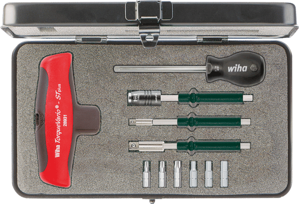 WIHA 29234 - Drehmoment-Schraubendreher mit Quergriff Set TorqueVario®-S
