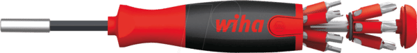 WIHA 38606 - Schraubendreher mit Bit Magazin LiftUp 25 magnetisch
