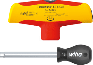 WIHA 43177 - Drehmoment-Schraubendreher mit Quergriff TorqueVario®-S T electr