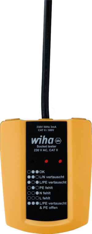 WIHA 45220 - Steckdosentester mit Anschlussleitung