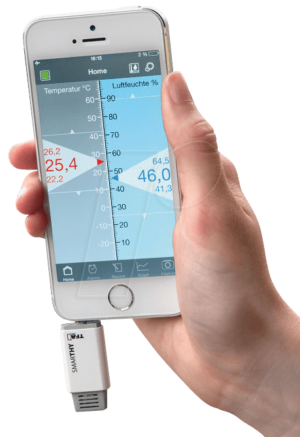WS 5035.02 - Thermo-Hygrometer für Smartphones SMARTHY