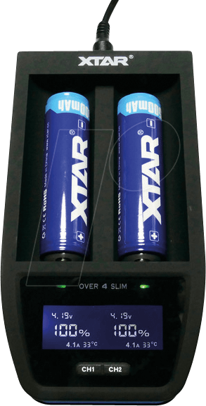 XTAR OVER4S - Schnellladegerät 2x 4