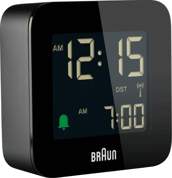 BRAUN BC08B-DCF - Digitaler Funk-Reisewecker schwarz