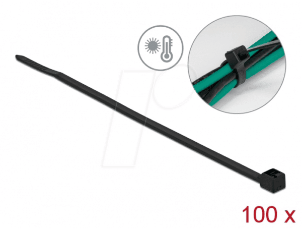 DELOCK 19229 - Kabelbinder hitzebeständig L 100 x B 2