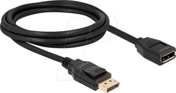 DELOCK 80002 - Kabel DisplayPort 1.2 Stecker > DisplayPort Buchse 4K 60 Hz