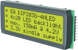 EA DIP203G-4 - LCD DIP-Modul