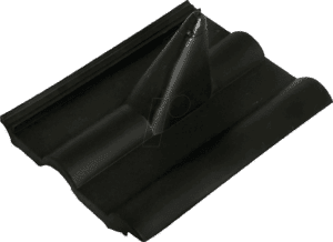 EASYFIND 340012 - Frankfurter Pfanne Dachziegel Kunststoff  schwarz