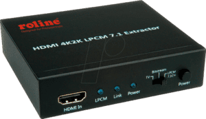 ROLINE 14013442 - HDMI 4K Audio Extractor