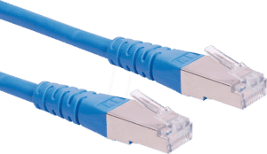 ROLINE 21151324 - Patchkabel Cat.6 S/FTP PIMF blau 0.5m