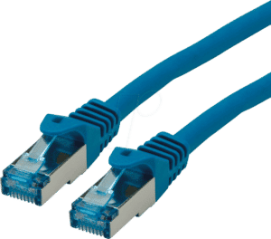 ROLINE 21152841 - Patchkabel Cat.6a S/FTP PiMF blau 1m