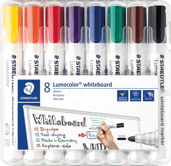 STAEDTLER 351WP8 - Whiteboard Marker Set