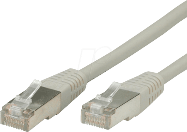 VALUE 21990801 - Patchkabel Cat.6 S/FTP PIMF grau 1m