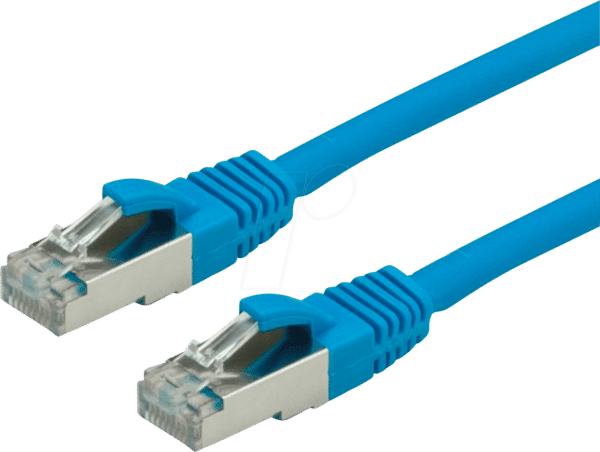 VALUE 21991224 - Patchkabel Cat.6 S/FTP PIMF blau 0.5m