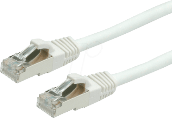 VALUE 21991236 - Patchkabel Cat.6 S/FTP PIMF weiß 1m