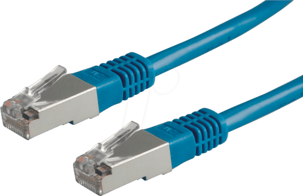 VALUE 21991324 - Patchkabel Cat.6 S/FTP PIMF blau 0.5m