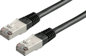 VALUE 21991335 - Patchkabel Cat.6 S/FTP PIMF schwarz 1m