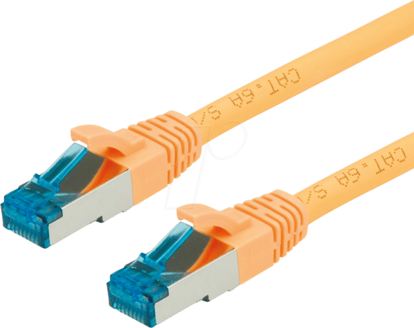 VALUE 21991938 - Patchkabel Cat.6a S/FTP PIMF gelb 15m