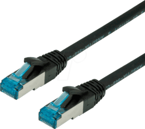 VALUE 21991967 - Patchkabel Cat.6a S/FTP PIMF schwarz 10m