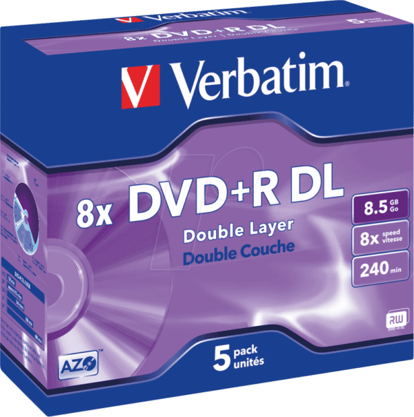 VERBATIM 43541 - DVD+R 8