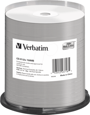 VERBATIM 43718 - CD-R 700 MB