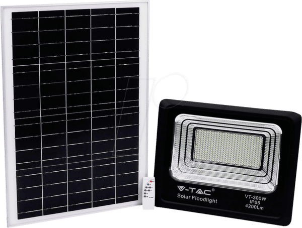 VT-94027 - LED-Flutlicht mit Solarpanel