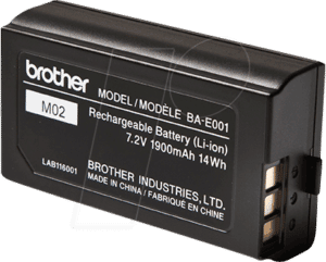 BRO BA-E001 - Li-Ion Akku für Brother Beschriftungsgeräte