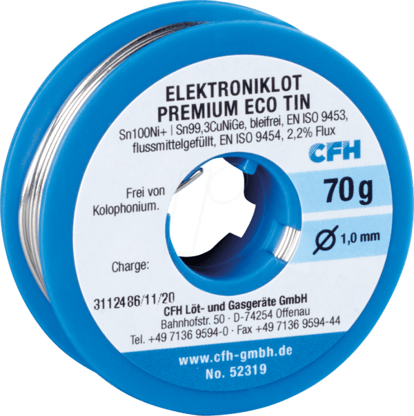 CFH 52319 - Elektroniklot ECO 319 bleifrei 70 g