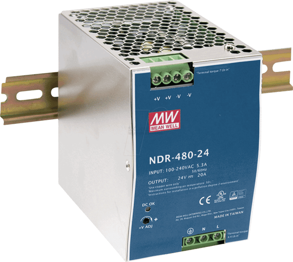 MW NDR-480-48 - Schaltnetzteil