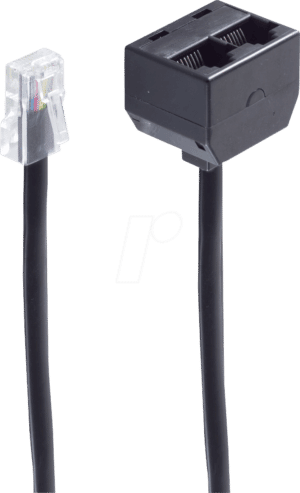 SHVP BS71231-8/4 - Western-Stecker 8/4 > 2 Western-Buchsen 8/4