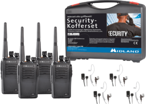 MIDLAND G15 S4 - Business PMR Security-Koffer 4er Set
