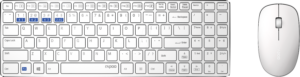 RAPOO 9300M WS - Tastatur-/Maus-Kombination