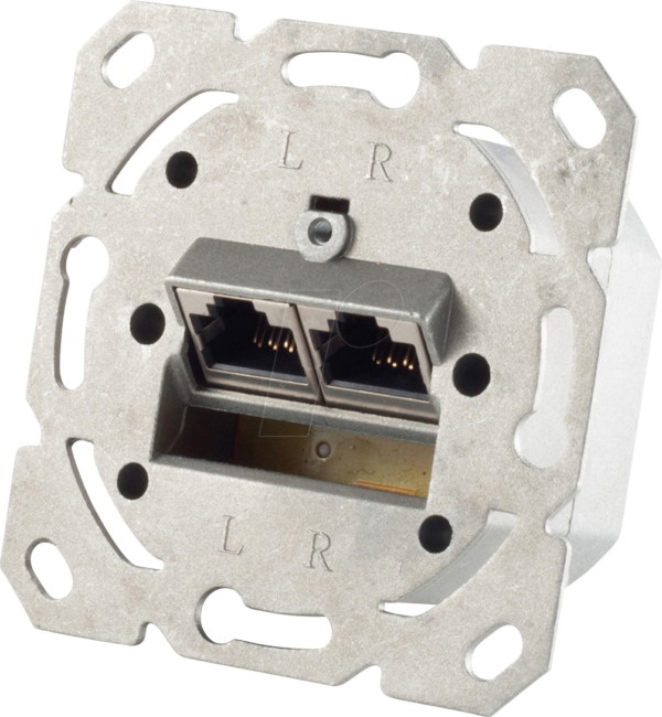 SHVP BS74280 - Cat.6A Netzwerkdose 2-Port designfähig