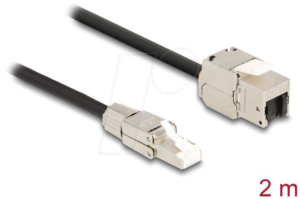 DELOCK 87209 - Keystone Kabel RJ45 Stecker > Buchse