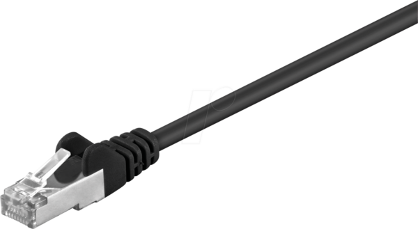 GOOBAY 68674 - Cat.5e SF/UTP Patchkabel CCA schwarz 50 m