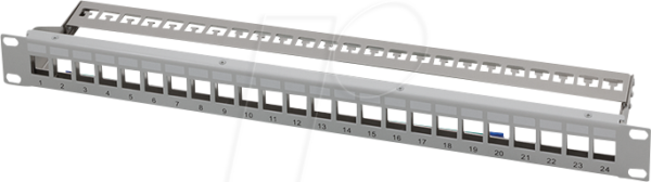 LOGILINK NK4057 - 19'' Patchpanel für 24 Keystone-Module