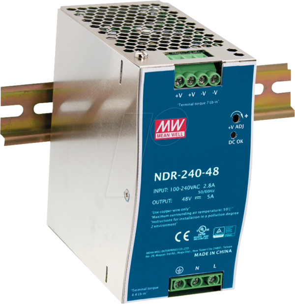 MW NDR-240-24 - Schaltnetzteil