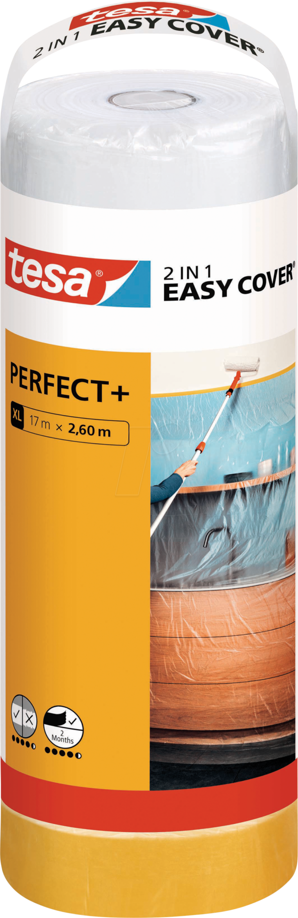 TESA 56575 - Nachfüllpack tesa Easy Cover Perfect+ 17 m x 2