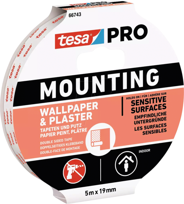 TESA 66743 - Montageband tesa PRO Tapete & Putz