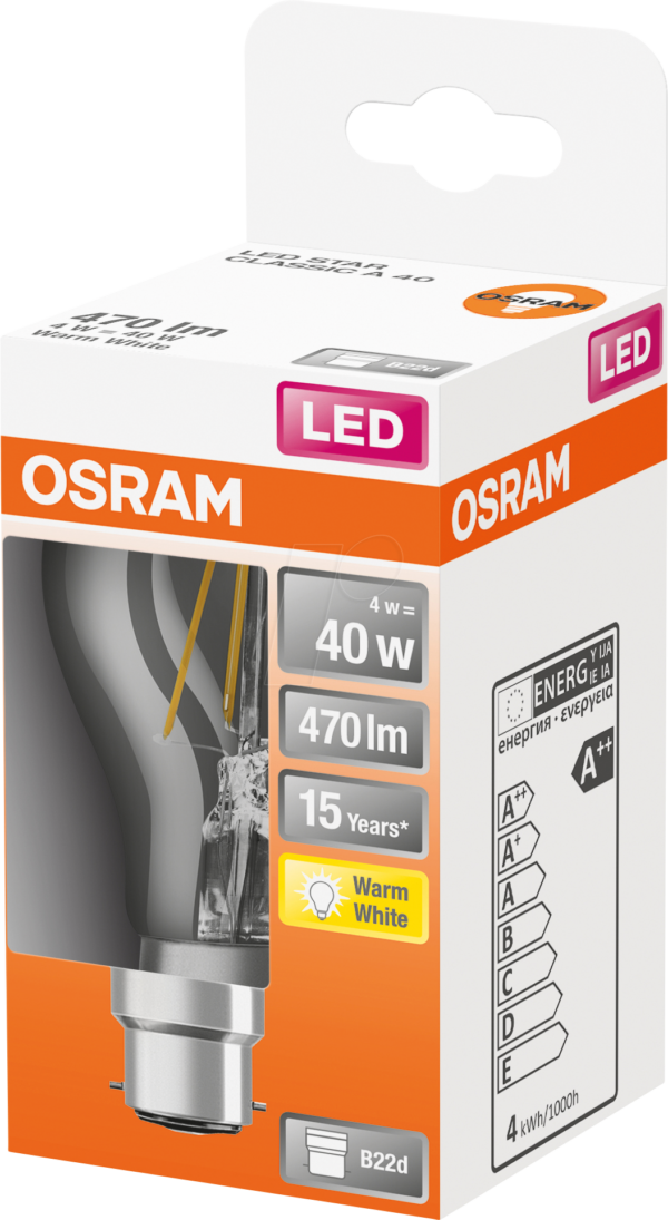 OSR 075435421 - LED-Lampe STAR B22d