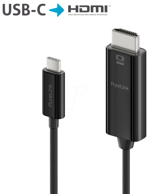 PURE IS2201-015 - Adapterkabel USB Type-C  > HDMI