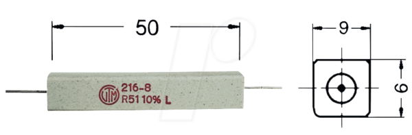 11W AXIAL 10 - Drahtwiderstand