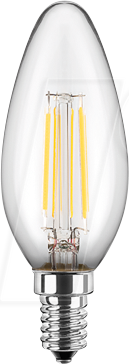 BLULAXA 48969 - LED Filament Lampe C35 E14 6