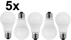 BLULAXA 49233 - 5x LED SMD Lampe A60 E27 8W 810 lm WW Aktion