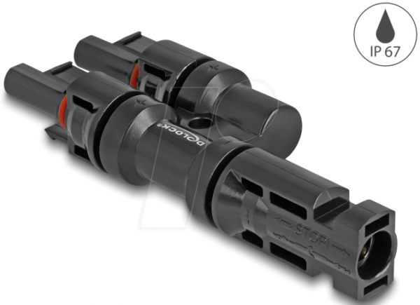 DELOCK 60022 - DL4 Solar Konnektor 1 x Stecker zu 2 x Buchse