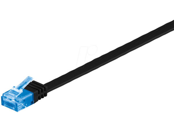 GOOBAY 96378 - Cat.6a Flachkabel schwarz 15 m