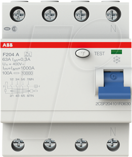 ABB F204A-6330 - Fehlerstromschutz-Schalter
