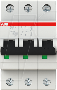 ABB S203M-C6 - Leitungsschutzschalter