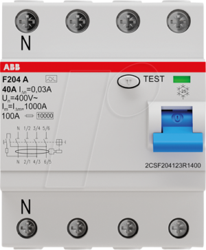 ABB F204A-40003L - Fehlerstromschutz-Schalter