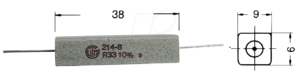 9W AXIAL 100 - Drahtwiderstand