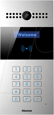 AKUVOX R27A - Video-Türsprechanlage mit Zugangskontrolle